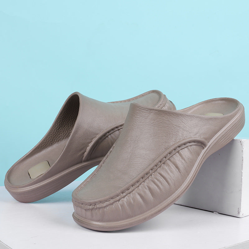 Damen Komfortable Clogs mit seitlichem Einstieg und hochelastischem Obermaterial EB