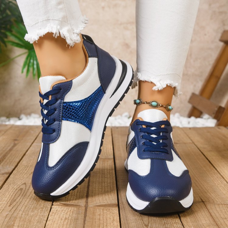 Damen modische Sneaker mit atmungsaktiver Oberflächenstruktur und leichtgewichtiger Dämpfung EB