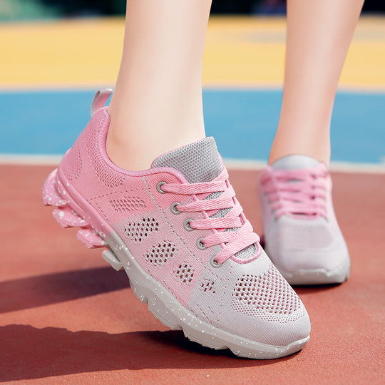 Damen Atmungsaktive Lauf-Sneaker mit dämpfender Sohle und rutschfester Außensohle EB