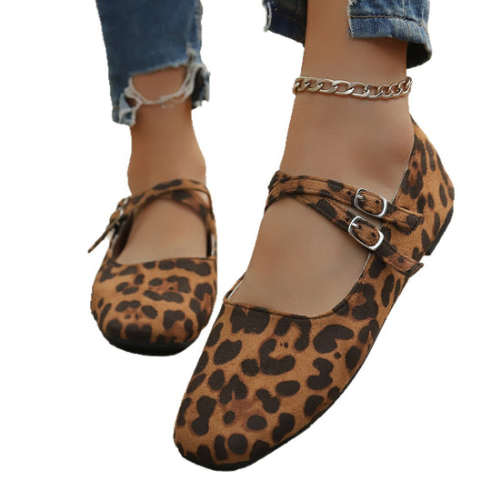 Damen Ballerinas mit Knotenriemen und weichem Obermaterial EB