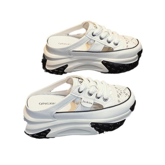 Damen Sportliche Sneaker mit offenen Fersen und rutschfester Sohle EB