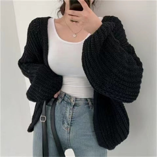 Damen Oversized Strickjacke EB
