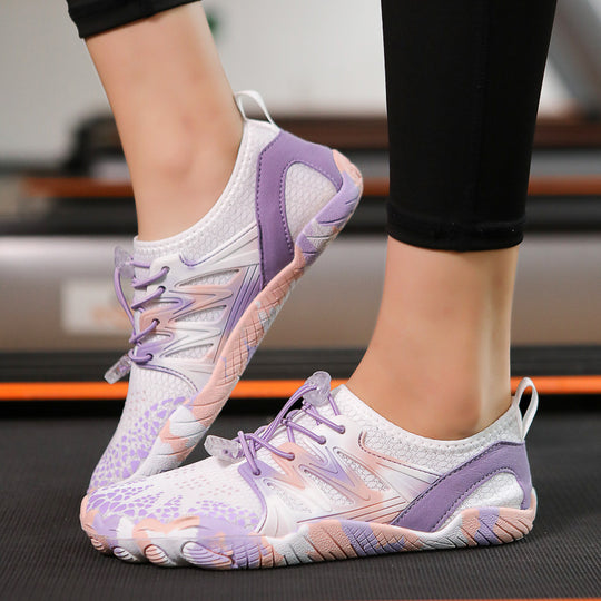 Damen Flexible Wassersport-Schuhe mit atmungsaktiver Mesh-Oberfläche und rutschfester Sohle EB