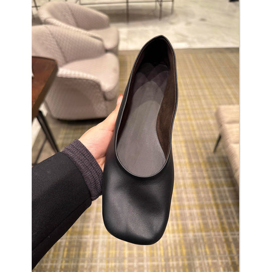 Damen Ballerinas mit glänzender Oberfläche und breitem Einstieg EB