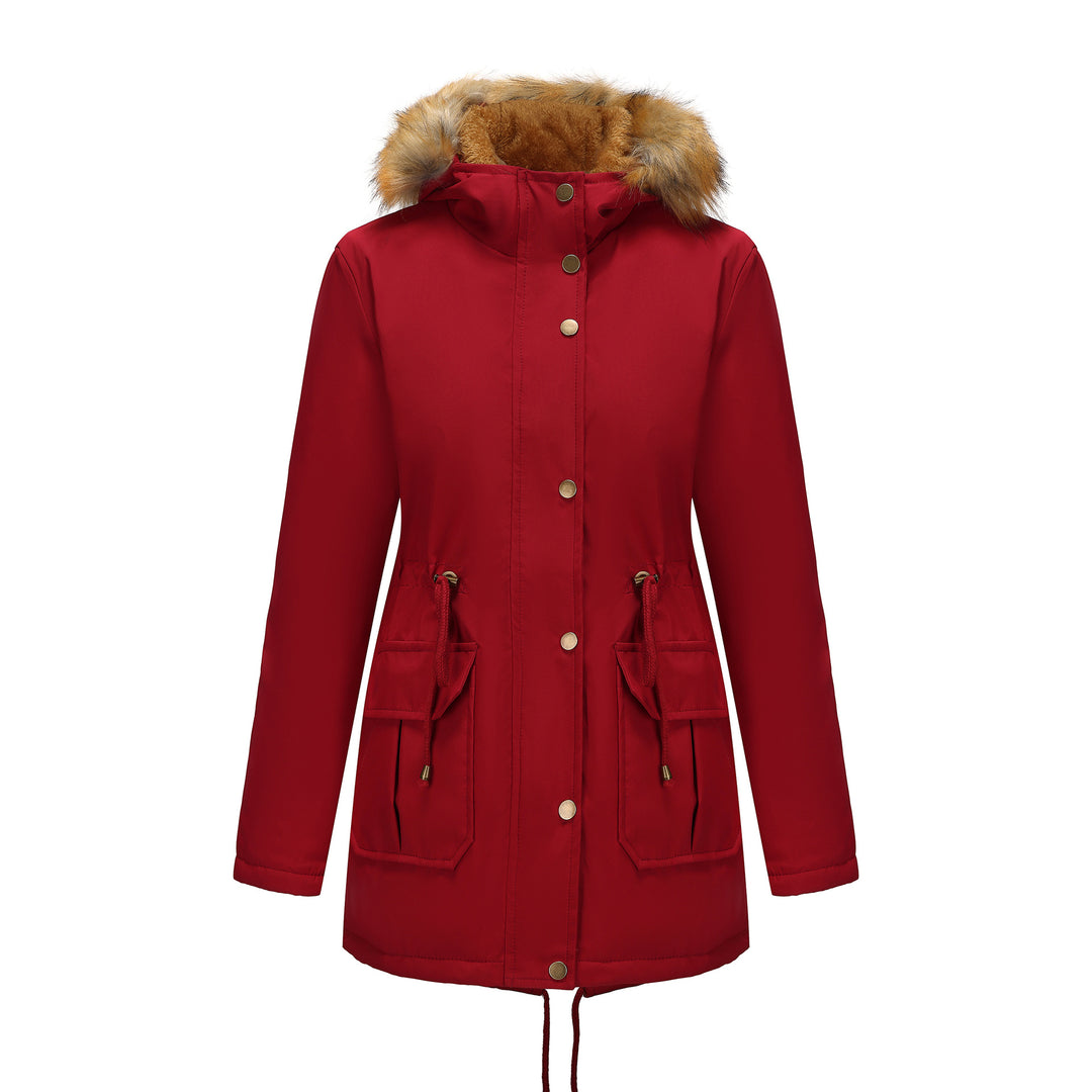 Damen Winterparka mit Pelzkragen EB