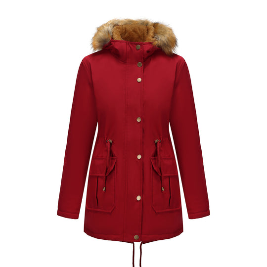 Damen Winterparka mit Pelzkragen EB