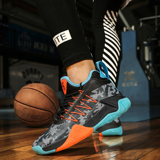 Damen Sportliche Basketball-Sneaker mit atmungsaktiver Mesh-Oberfläche und dämpfendem Fußbett EB