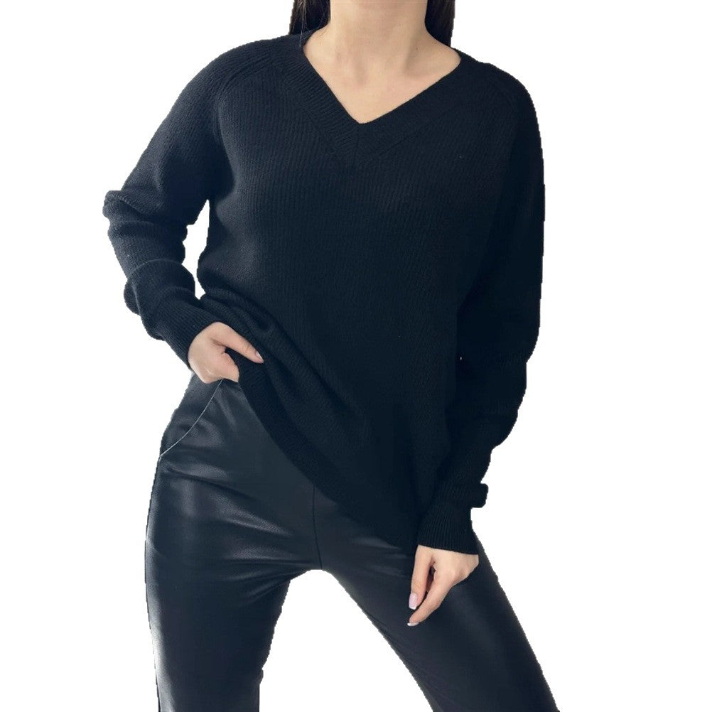 Damen V-Ausschnitt Pullover EB