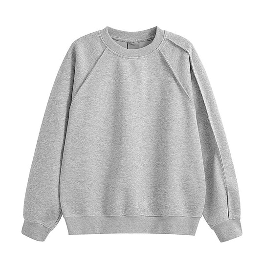 Damen bequemer Sweatshirt mit Raglanärmeln und hochwertigem Baumwollmix EB