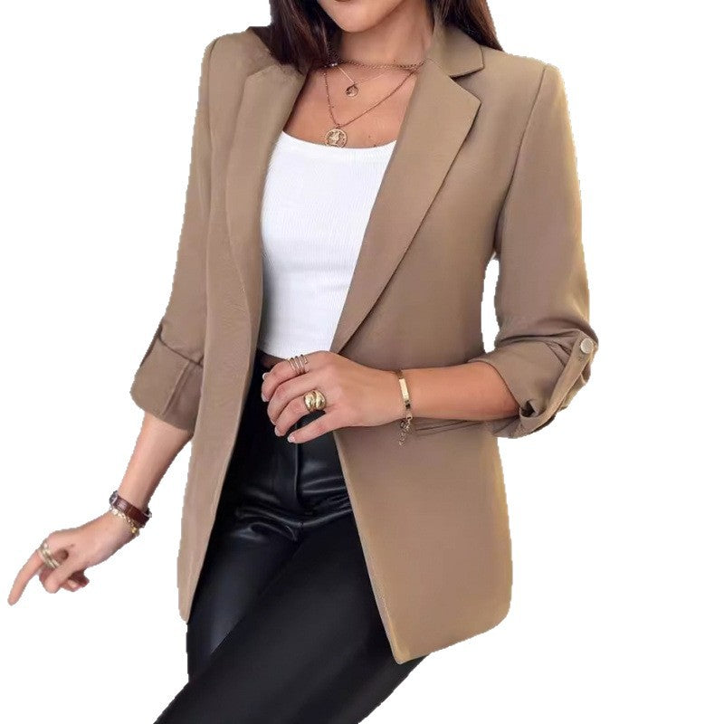 Damen elegante Blazerjacke mit modischem Schnitt EB