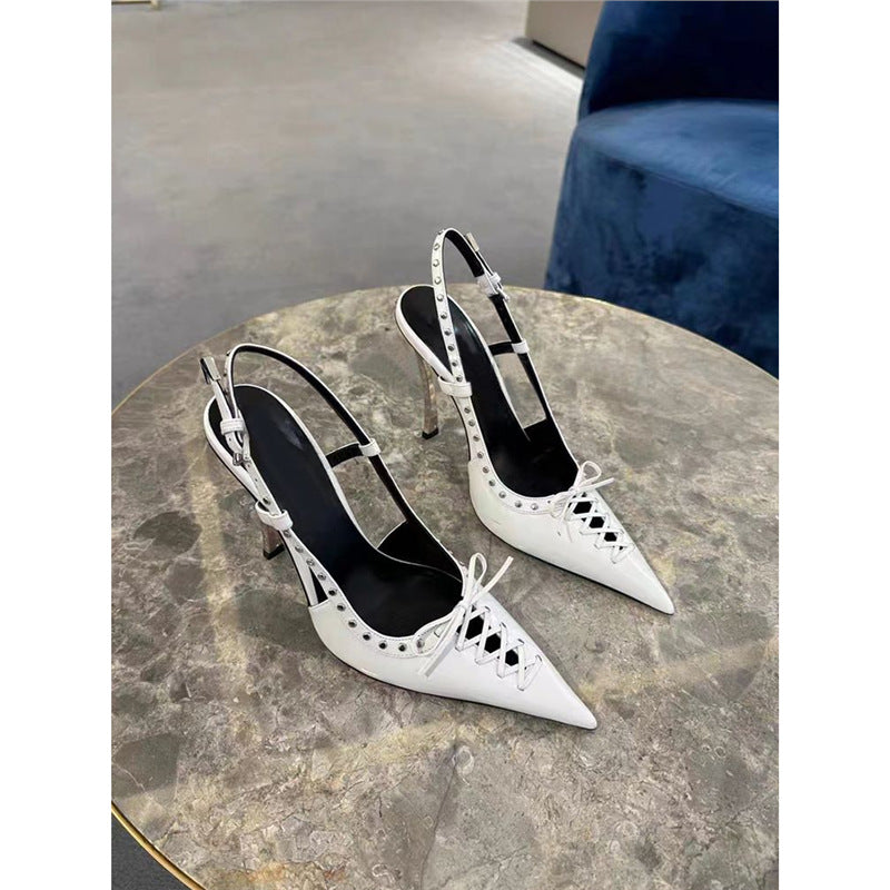 Damen elegante Slingback High Heel Pumps EB