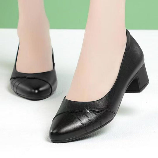 Damen Elegante Pumps mit modischem Blockabsatz und detailverliebtem Obermaterial EB
