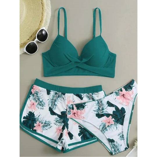 Damen Zweiteiliges Badeoutfit mit raffiniertem Schnitt EB