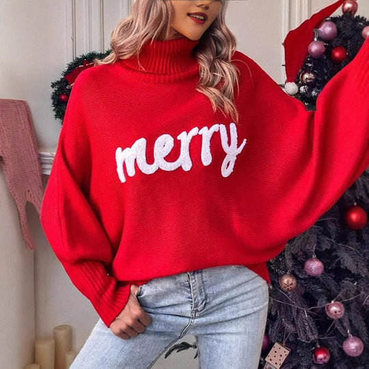 Damen Oversized Rollkragenpullover EB