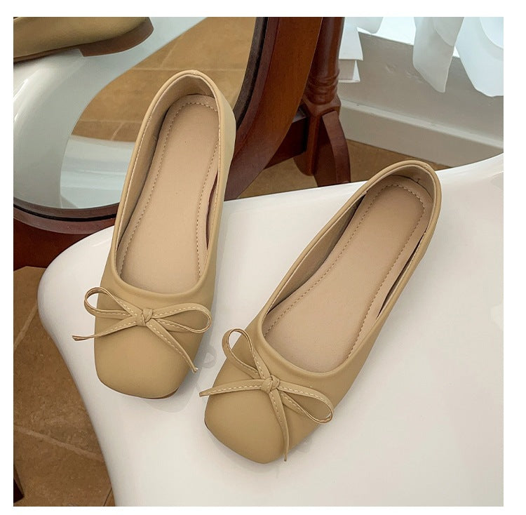 Damen Elegante und bequeme Ballerinas mit süßem Schleifen-Detail EB