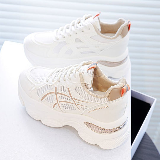 Damen Sportliche Sneaker mit atmungsaktivem Mesh und dämpfender Sohle EB