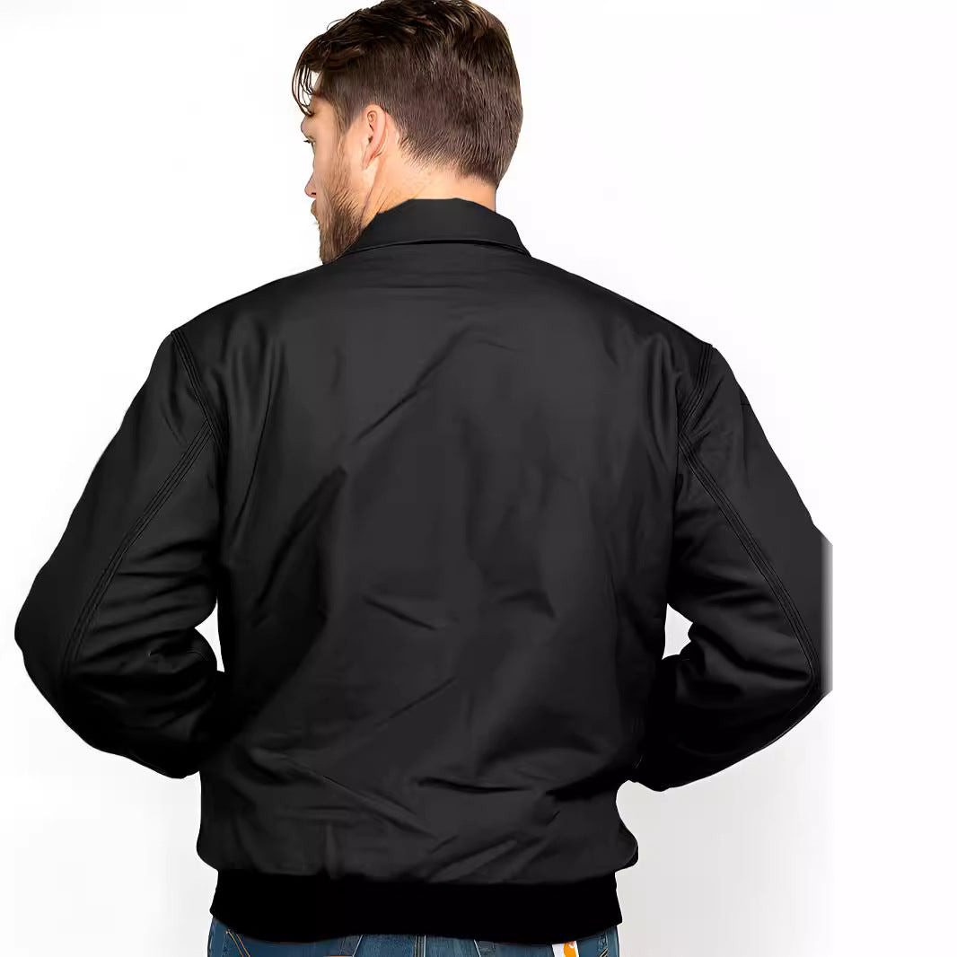 Herren stilvolle Bomberjacke mit praktischen Taschen und elastischem Bund EB