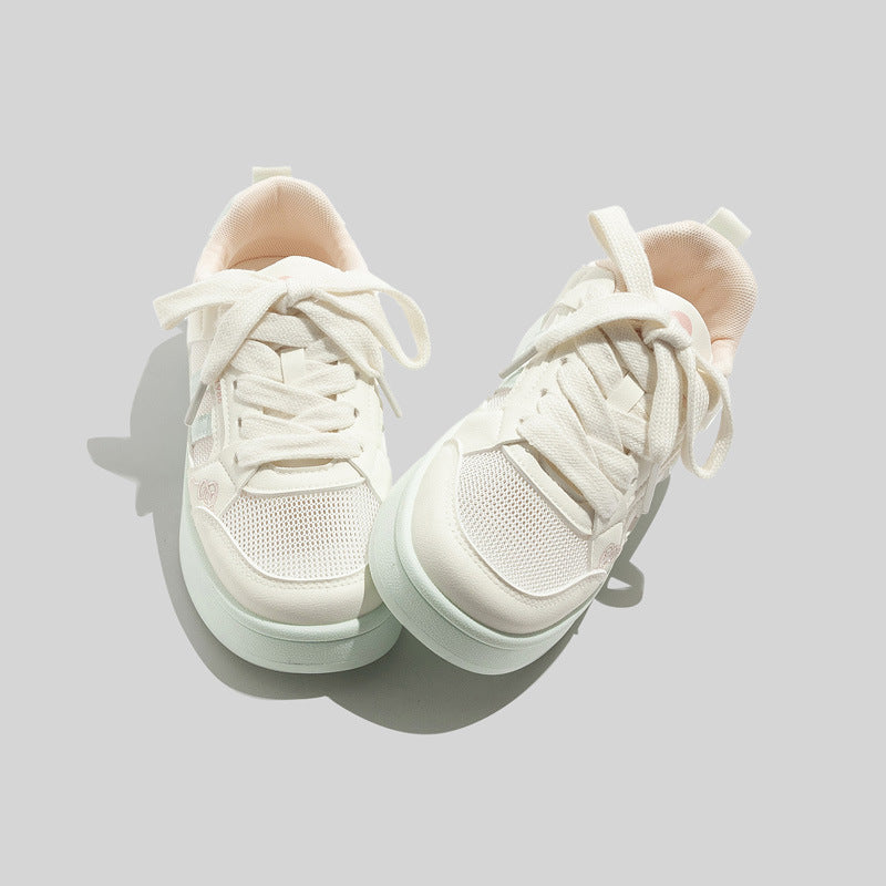 Damen Sportliche Sneakers mit niedlichem Tierdesign und atmungsaktiven Mesh-Einsätzen EB