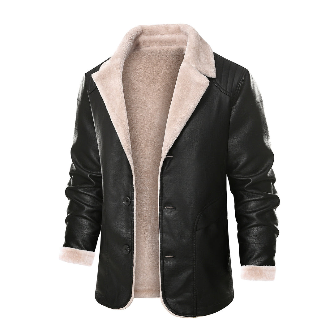 Herren schicke jacke mit warmem Innenfutter und elegantem Kragen EB