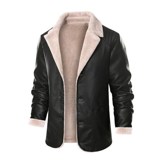 Herren schicke jacke mit warmem Innenfutter und elegantem Kragen EB