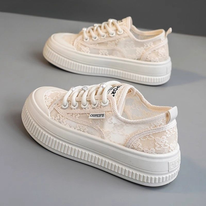 Damen Sportliche Sneaker mit modischen Netzelementen EB