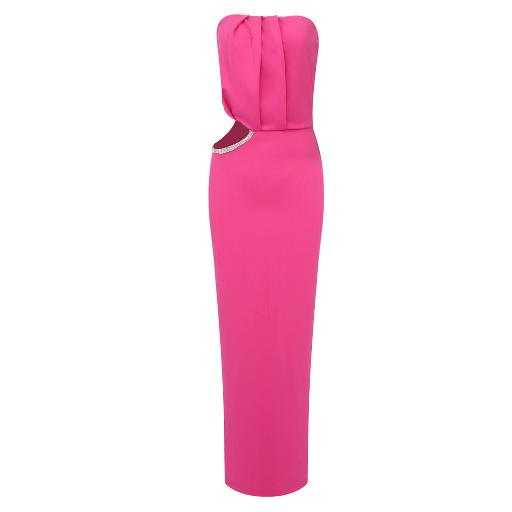 Damen Elegantes Maxikleid mit schmalem Design und raffinierten Cut-Out-Details EB