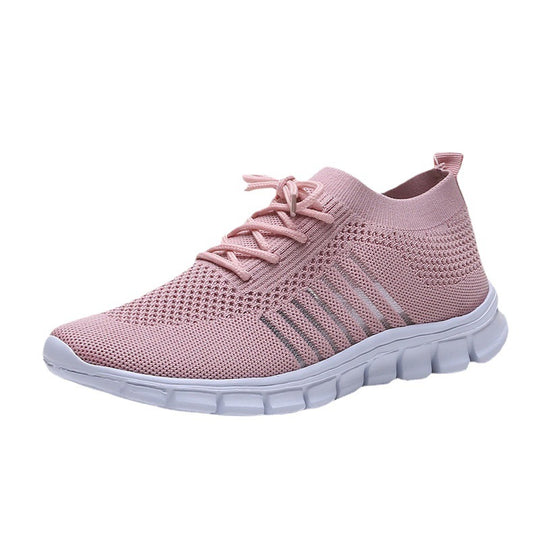 Damen atmungsaktiver Strick-Sneaker mit flexibler Segmentsohle und Komfortfußbett EB