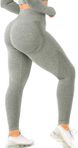Damen Hohe Performance Fitnessleggings mit strukturierter Oberfläche EB