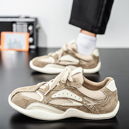 Herren Wildleder-Mesh Casual-Sneaker mit ergonomischer Komfortsohle EB