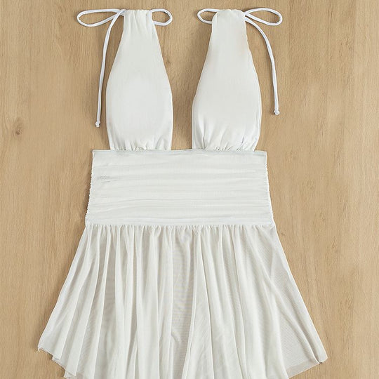 Damen verspieltes Strandkleid EB