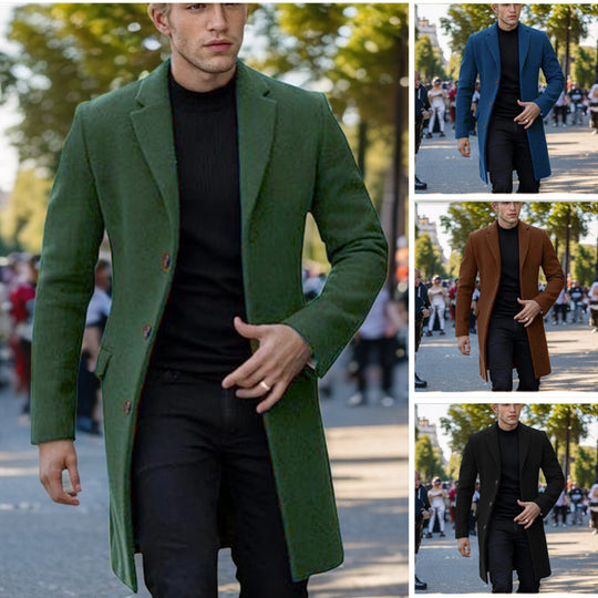 Herren eleganter einfacher Mantel EB