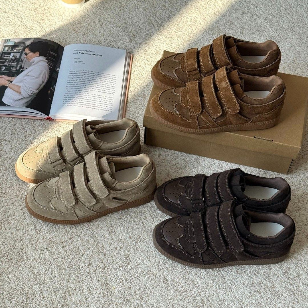 Damen Sneakers mit verstellbaren Klettverschlüssen und trendy Design EB
