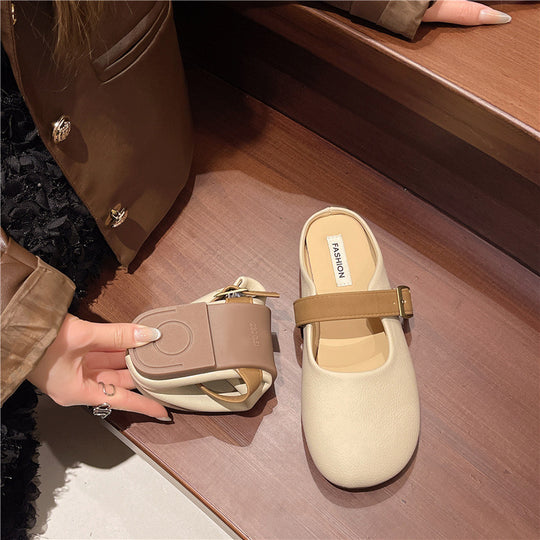 Damen Clogs mit elegantem Schnallenverschluss und bequemer Innensohle EB