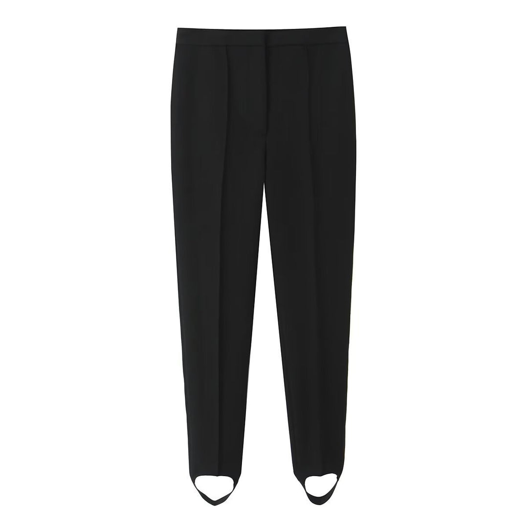 Damen elegante Hochwasser-Hose mit praktischen Schlitzdetails und hochwertiger Verarbeitung EB