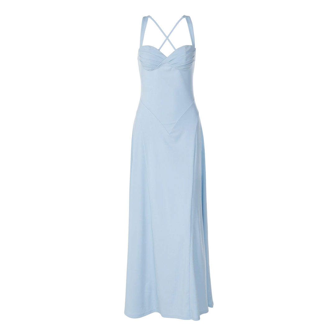 Damen Elegantes Maxikleid mit raffinierten Trägerdetails und schmeichelndem Schnitt EB