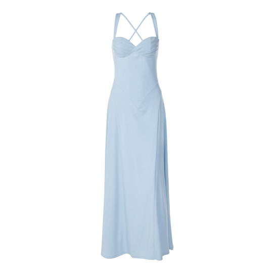 Damen Elegantes Maxikleid mit raffinierten Trägerdetails und schmeichelndem Schnitt EB