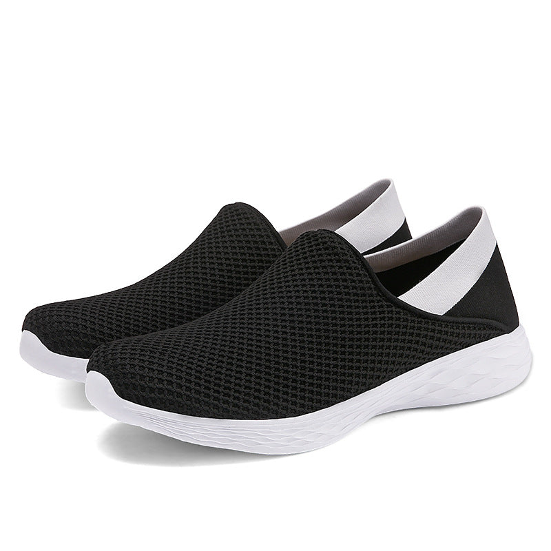 Damen atmungsaktive Slip-On Sneakers mit flexiblem Sohlendesign EB