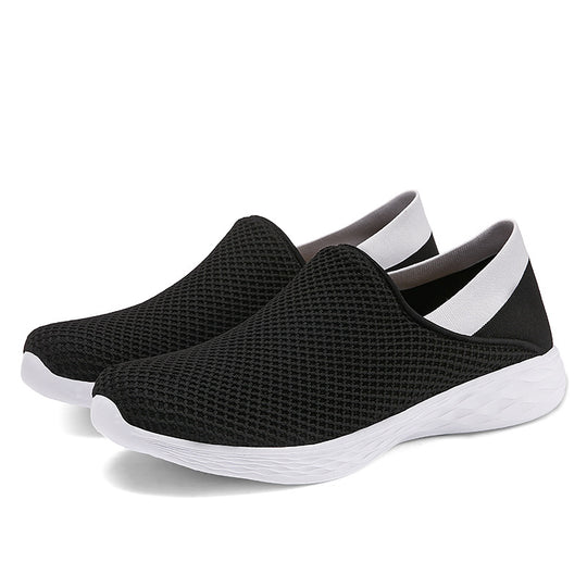 Damen atmungsaktive Slip-On Sneakers mit flexiblem Sohlendesign EB