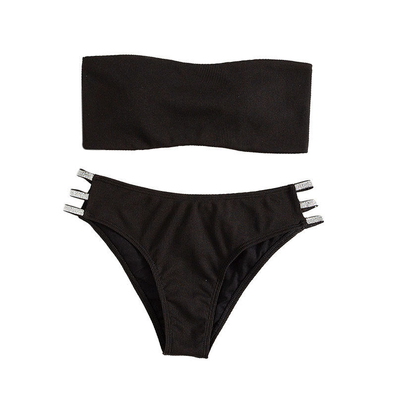 Damen Bandeau-Bikini mit eleganten Details EB