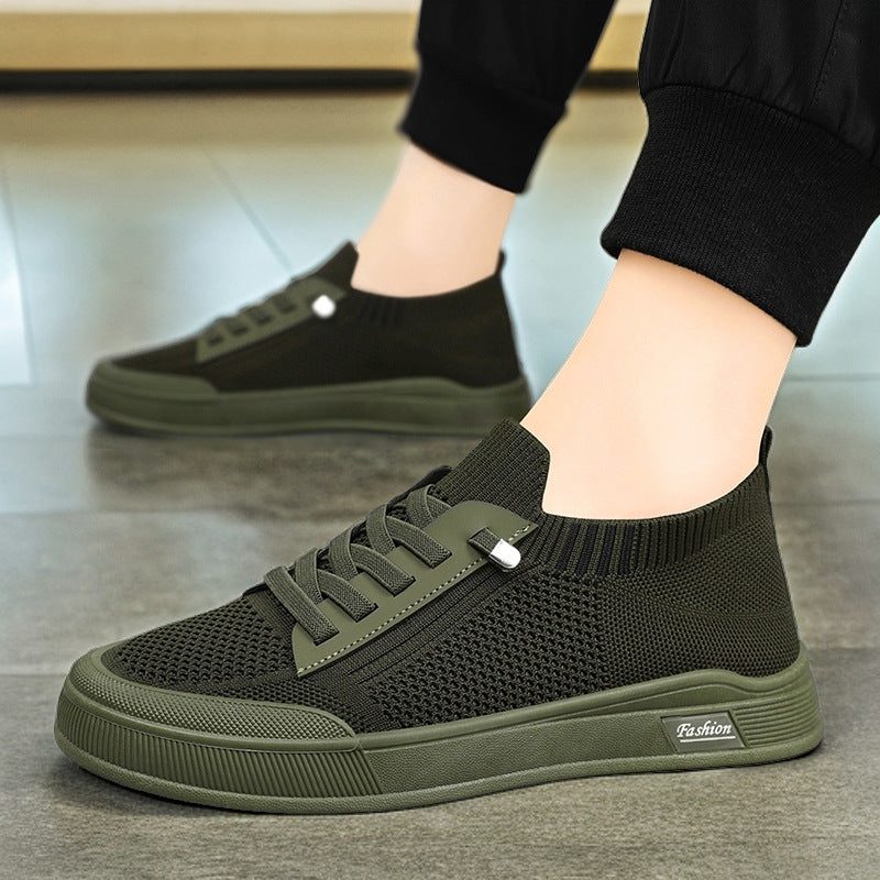 Damen Freizeit-Sneaker mit innovativem Strickdesign und elastischem Verschluss EB