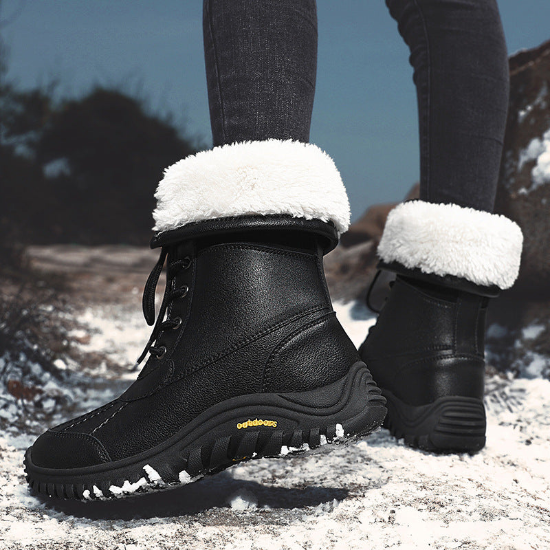 Damen Warme Winterstiefel mit isolierendem Futter und rutschfester Sohle EB
