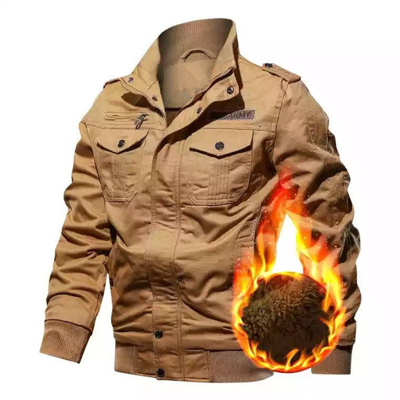 Herren Winterjacke mit funktionalen Taschen und warmem Futter EB