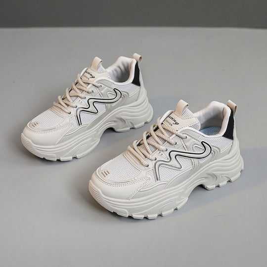 Damen Chunky Sneakers mit atmungsaktiver Mesh-Oberfläche und komfortabler Dämpfung EB