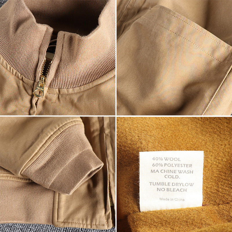 Damen Übergangsjacke mit hohem Kragen und praktischen Taschen EB