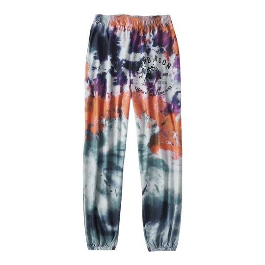 Damen Sportliche Freizeithose mit modischem Batikdesign EB