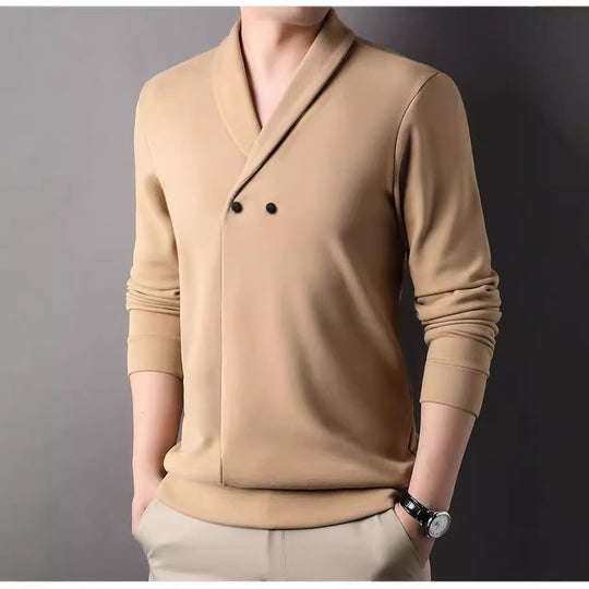 Herren Freizeitjacke mit modernem Schalkragen und praktischen Knöpfen EB