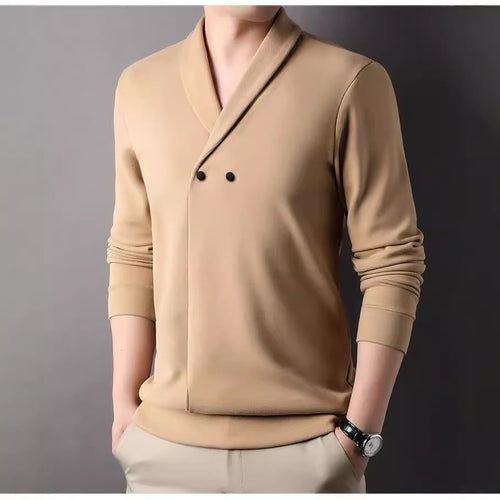 Herren Freizeitjacke mit modernem Schalkragen und praktischen Knöpfen EB