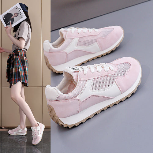 Damen Laufsneaker mit atmungsaktivem Mesh-Obermaterial und rutschfester Sohle EB