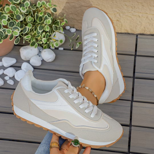 Damen Sportliche Sneakers mit atmungsaktivem Obermaterial und rutschfester Sohle EB
