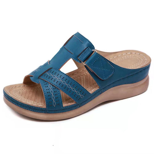 Damen Komfortable Fußbett-Sandalen mit verstellbarem Riemen EB